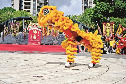 以狮会友享盛宴 非遗传承添活力