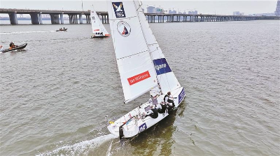 世界帆船对抗巡回赛深圳·宝安总决赛举行 中国船队斩获世界冠军