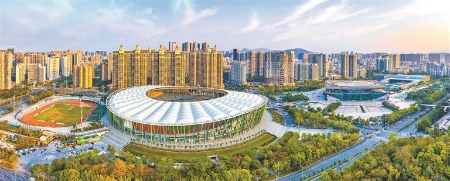 体育新地标镶嵌“山海连城”间