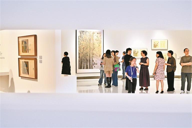 工笔艺术生态展在关山月美术馆开幕